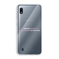 uw waarde daalt niet: Samsung Galaxy A10 Transparant Hoesje