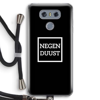 Negenduust black: LG G6 Transparant Hoesje met koord