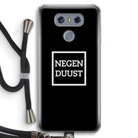 Negenduust black: LG G6 Transparant Hoesje met koord