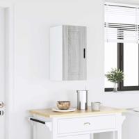 Keukenwandkast Porto bewerkt hout grijs sonoma eiken