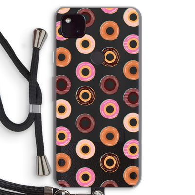 Donuts: Pixel 4a 5G Transparant Hoesje met koord