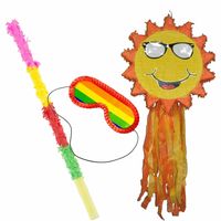 Pinata van een Zonnetje set met masker en stok