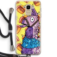 Loot Burger: Samsung Galaxy J6 (2018) Transparant Hoesje met koord