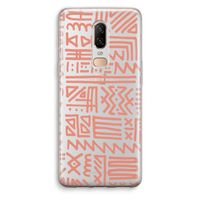 Marrakech Pink: OnePlus 6 Transparant Hoesje