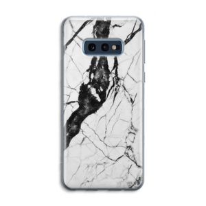 Witte marmer 2: Samsung Galaxy S10e Transparant Hoesje