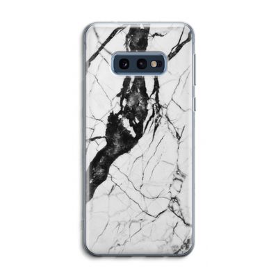 Witte marmer 2: Samsung Galaxy S10e Transparant Hoesje
