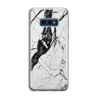 Witte marmer 2: Samsung Galaxy S10e Transparant Hoesje