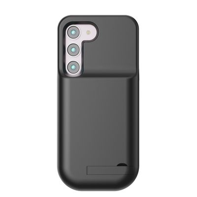 Lunso - Samsung Galaxy S23 case - Powerbank hoesje - 5000 mAh - Zwart