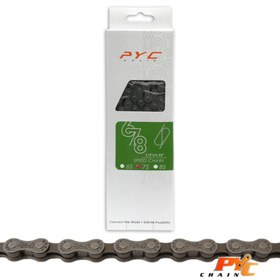 P.Y.C. Pyc fietsketting 7v 116 schakels 1/2x3/32" shimano slijtvast