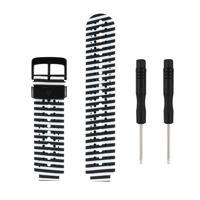 Siliconen sport polsband voor Garmin Forerunner 235 (zwart wit)