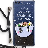 I'm A Hopeless Ramen-Tic For You: Huawei P Smart (2018) Transparant Hoesje met koord