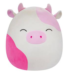 Squishmallows knuffel Caedyn de roze koe - 40 cm