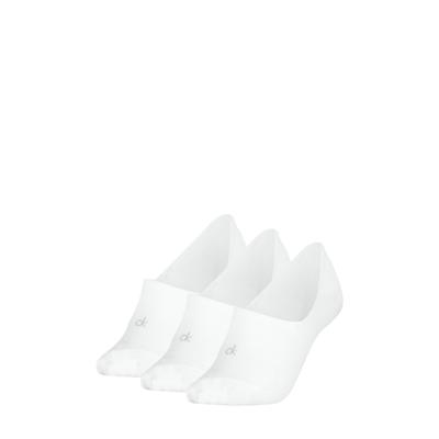 Calvin Klein Footies Dames Mid Cut 3-pack Wit-35/38