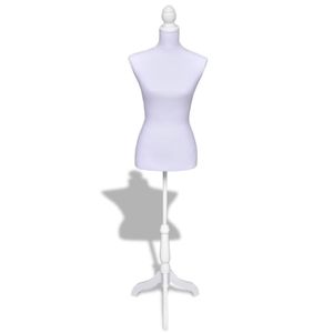 VidaXL Etalagepop torso vrouw wit