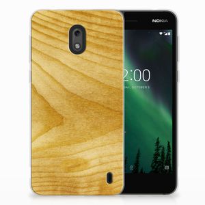 Nokia 2 Bumper Hoesje Licht Hout