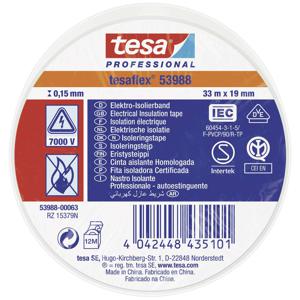 tesa tesaflex IEC 53988-00063-00 Isolatietape Wit (l x b) 33 m x 19 mm 1 stuk(s)