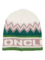 Moncler bonnet à logo en intarsia - Multicolore