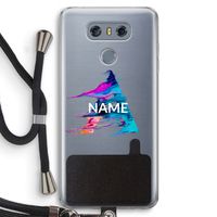 Abstract Spectrum: LG G6 Transparant Hoesje met koord