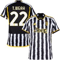 Juventus Shirt Thuis 2023-2024 + T. Weah 22