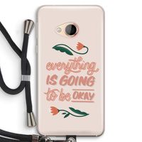 Optimistic flower girl: HTC U Play Transparant Hoesje met koord