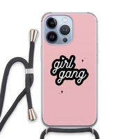 Girl Gang: iPhone 13 Pro Transparant Hoesje met koord