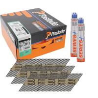Paslode 34° Papier Gebonden Stripnagels IM90 | Blank | Ring | 2.8x75mm | +2x Gas VE=2500 - 142018
