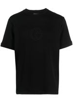 Giorgio Armani t-shirt à logo brodé - Noir