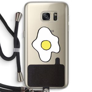 Spiegelei: Samsung Galaxy S7 Transparant Hoesje met koord