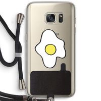 Spiegelei: Samsung Galaxy S7 Transparant Hoesje met koord