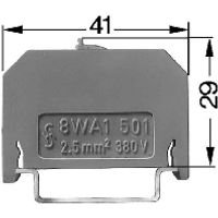 8WA1501  - Disconnect terminal block 10A 1-p 6mm 8WA1501 - thumbnail
