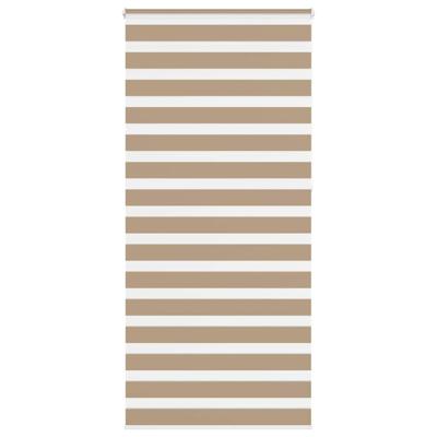 Zebra Blind 100x230 cm stofbreedte 95,9 cm polyester zandbruin