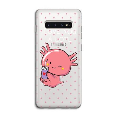 Love You A Lotl: Samsung Galaxy S10 4G Transparant Hoesje