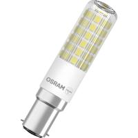 OSRAM HOMELIGHTING 4099854266706 LED-lamp Energielabel E (A - G) B15d Batterij 6.5 W = 60 W Warmwit (Ø x h) 18 mm x 80 mm 1 stuk(s)