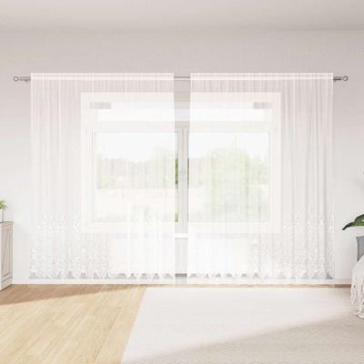 Gordijnen met gordijnen Wit 300 x 240 cm Polyester