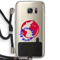 Run The World: Samsung Galaxy S7 Transparant Hoesje met koord