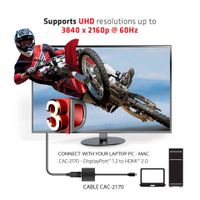 CLUB3D Mini DisplayPort 1.2 to HDMI 2.0 UHD Active Adapter - thumbnail