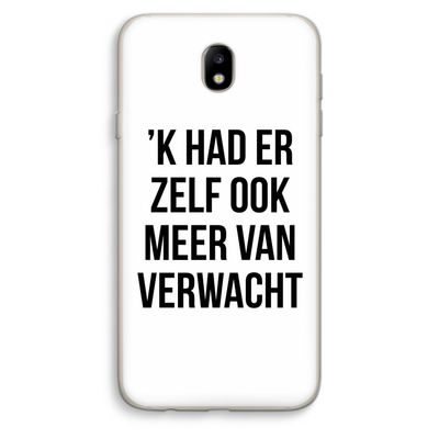 Meer verwacht: Samsung Galaxy J7 (2017) Transparant Hoesje
