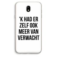 Meer verwacht: Samsung Galaxy J7 (2017) Transparant Hoesje