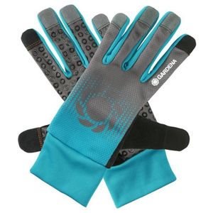 Gardena 11501-20 beschermende handschoen Tuinhandschoenen Zwart, Blauw, Grijs Katoen, Elastaan, Nylon, Polyester, Polyurethaan