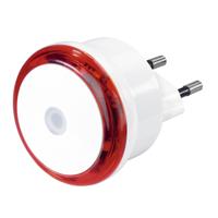 Hama led-nachtlampje basic met stekker schemersensor energiebesp. rood