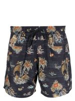 ETRO short de bain à imprimé graphique - Bleu