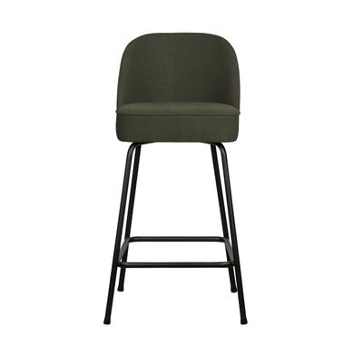 BePureHome Barkruk 'Vogue' Woven, kleur Warm Groen (zithoogte 65cm)