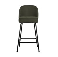 BePureHome Barkruk 'Vogue' Woven, kleur Warm Groen (zithoogte 65cm)