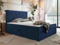 Boxspring SIMONA 180x200 cm blauw - thumbnail