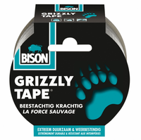 bison grizzly tape zilver rol 25 meter