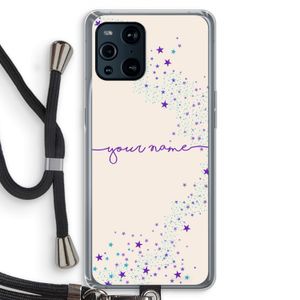 Sterren: Oppo Find X3 Pro Transparant Hoesje met koord