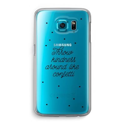 Confetti: Samsung Galaxy S6 Transparant Hoesje