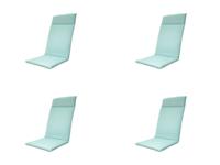 Kussen hoog universeel ca. 120x50 cm Napels azure water repellent coating (4 stuks) Madison - Madison