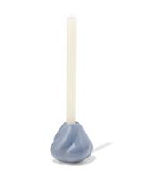 051 Kandelaar 9.2x9cm Keramiek Twist Grijs (blauw)
