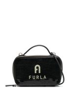 Furla mini sac à main à fini verni - Noir - thumbnail